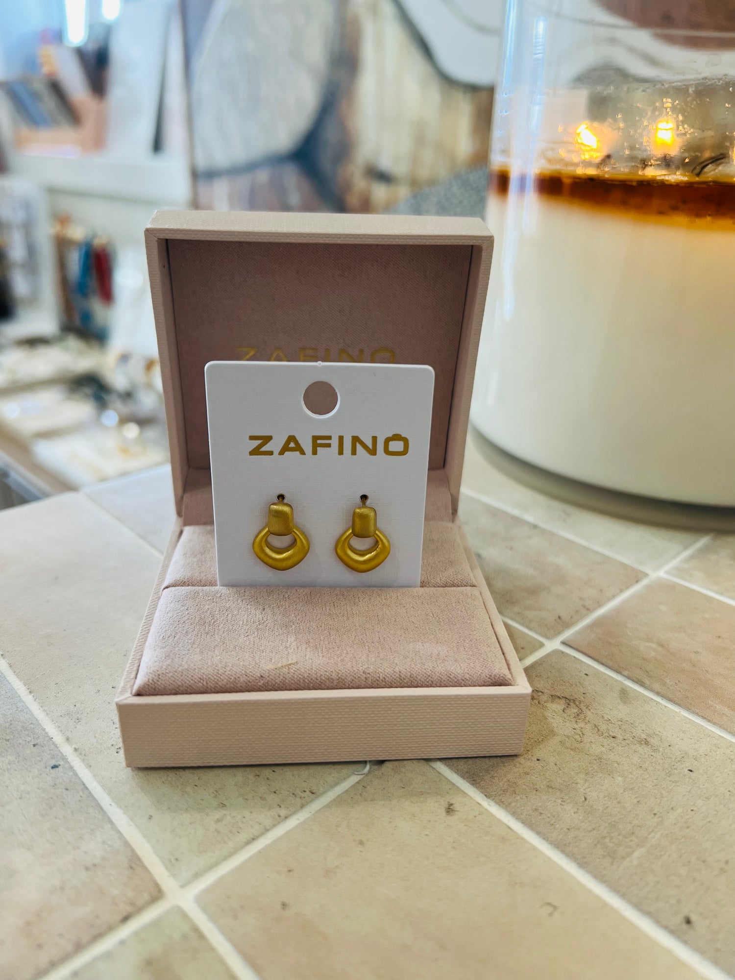 NOVA EARRING - Brushed Gold