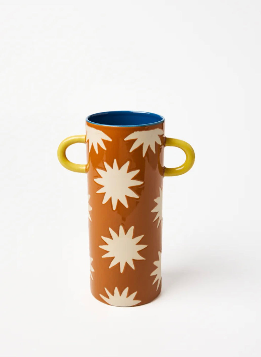 GIRRE TALL VASE - MUSTARD STAR