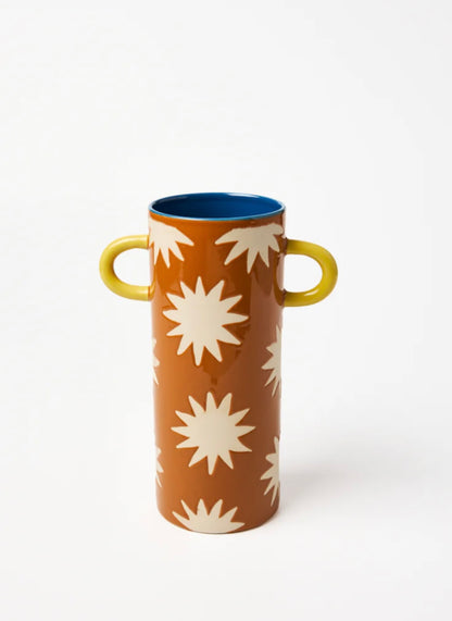 GIRRE TALL VASE - MUSTARD STAR