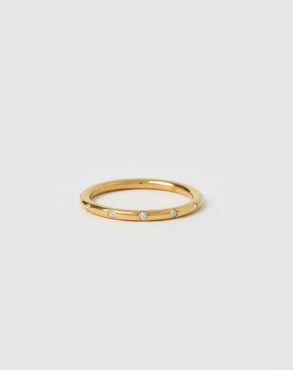 VIOLA RING - GOLD STACKING RING