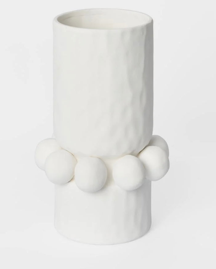 TIKI VASE - WHITE