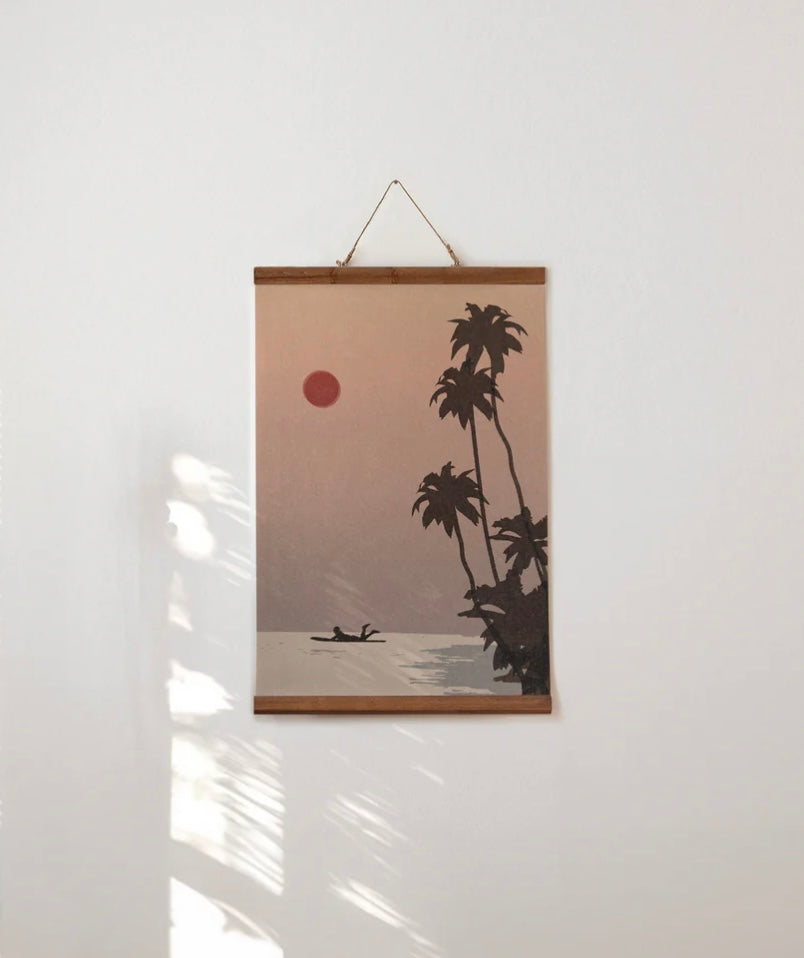 SUNSET PADDLE- ART PRINT A3