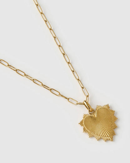 QUEEN OF HEARTS GOLD NECKLACE