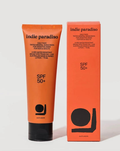 INDIE PARADISO - DAILY FACE TINTED MINERAL SUNSCREEN