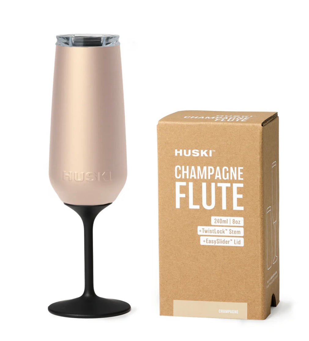 CHAMPAGNE FLUTE - TwistLock Stem - Champagne colour