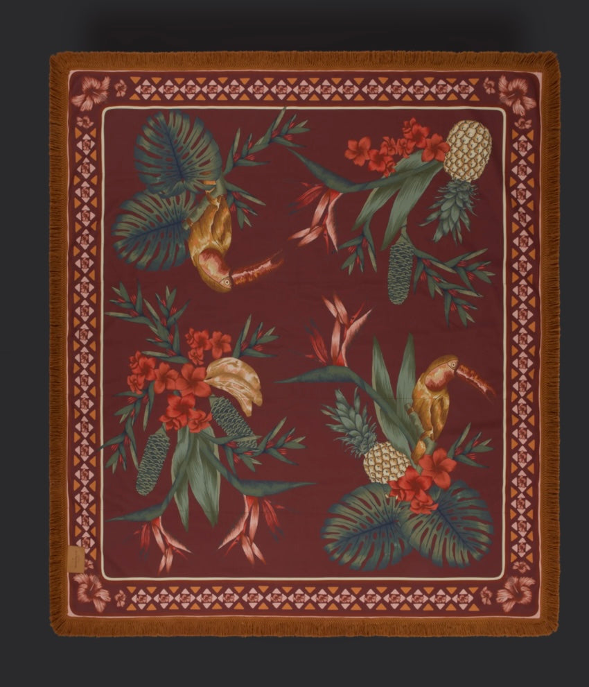 CUBAN TROPICAL PICNIC RUG - Bronze