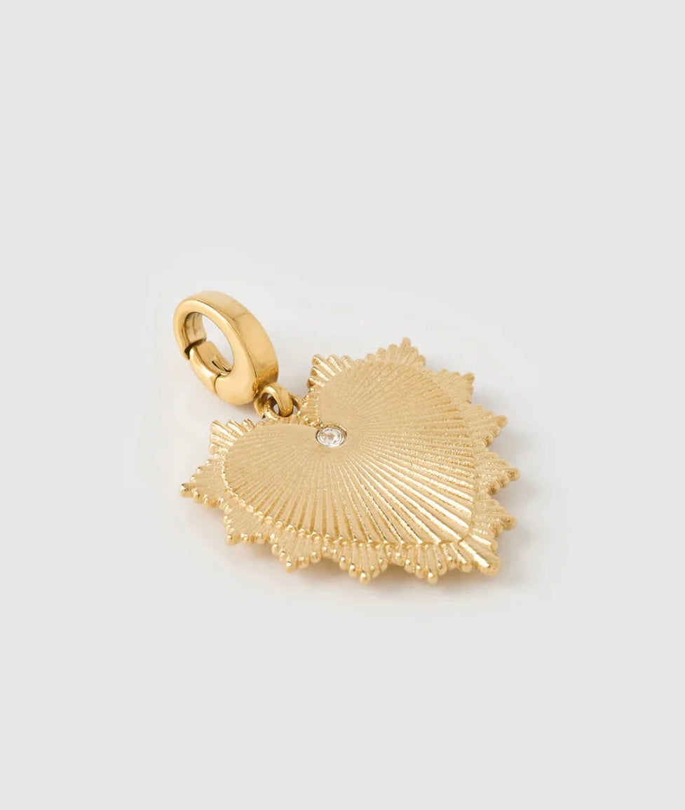 EVIE HEART CHARM - GOLD