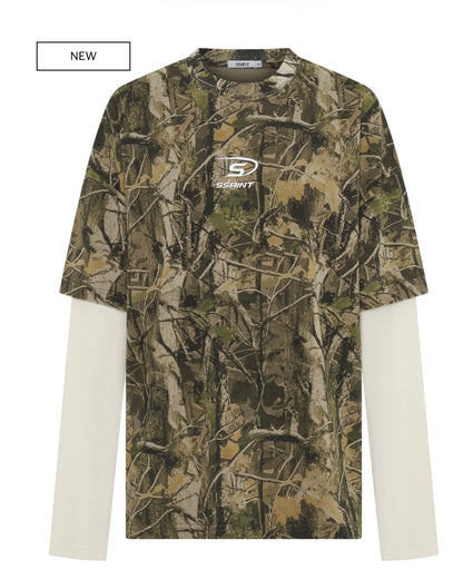 ROUND ONE VINTAGE LAYERED TEE - CAMO