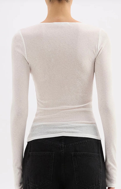 GIGI MESH TOP - SALT