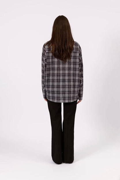 HARLOW CHECK SHIRT - BLACK
