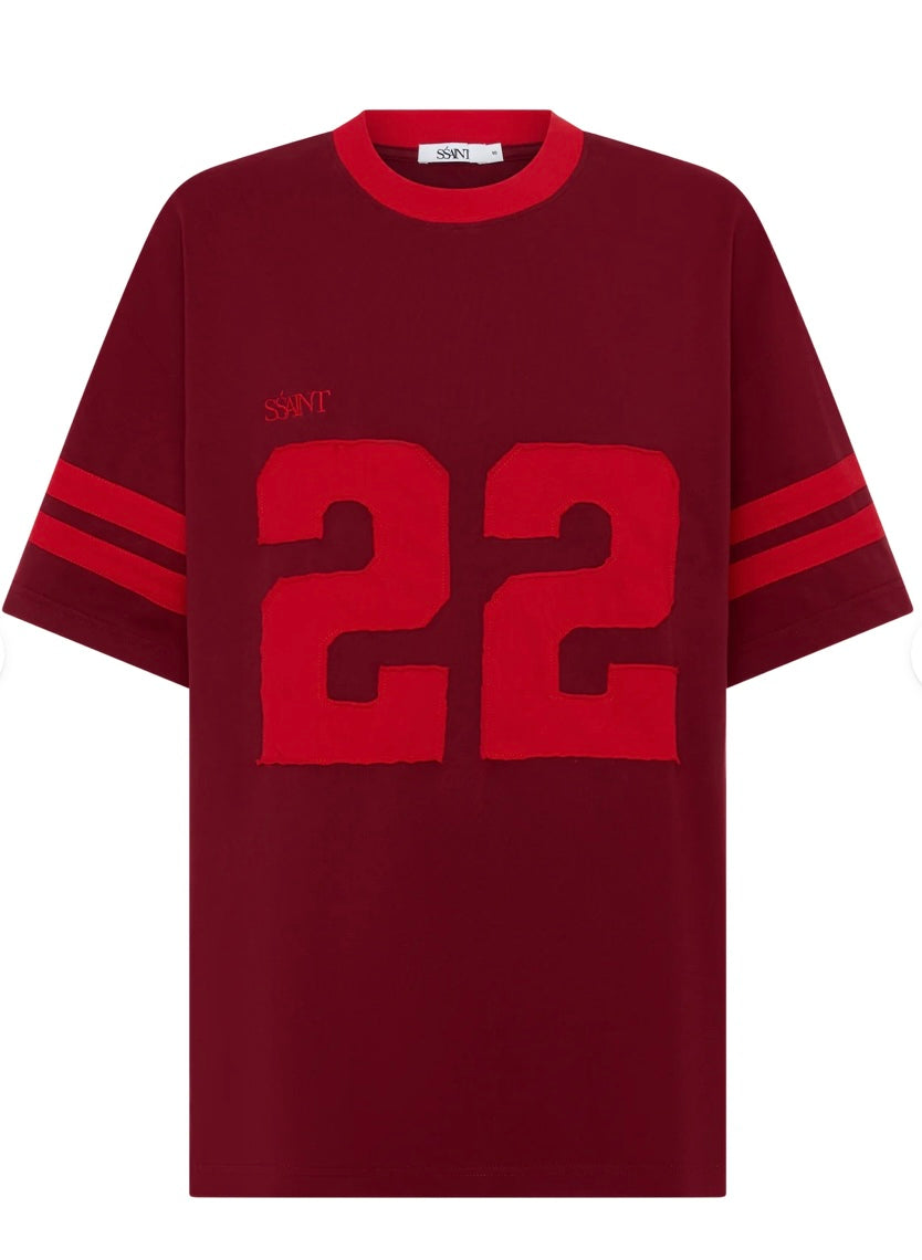 SSAINT TWENTY TWO TEE - Red &amp; Cherry