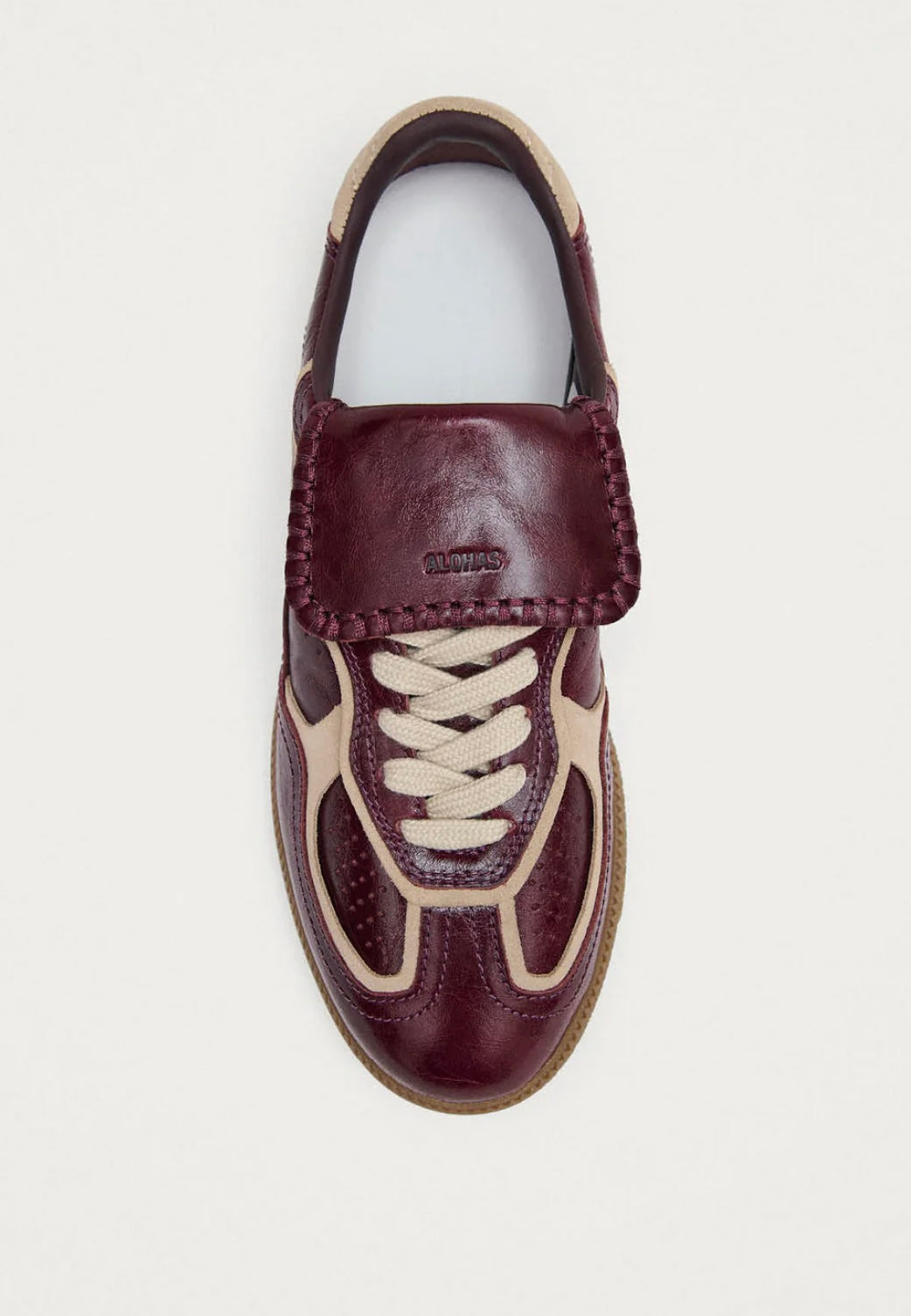 ALOHAS - DEEP BURGUNDY LEATHER