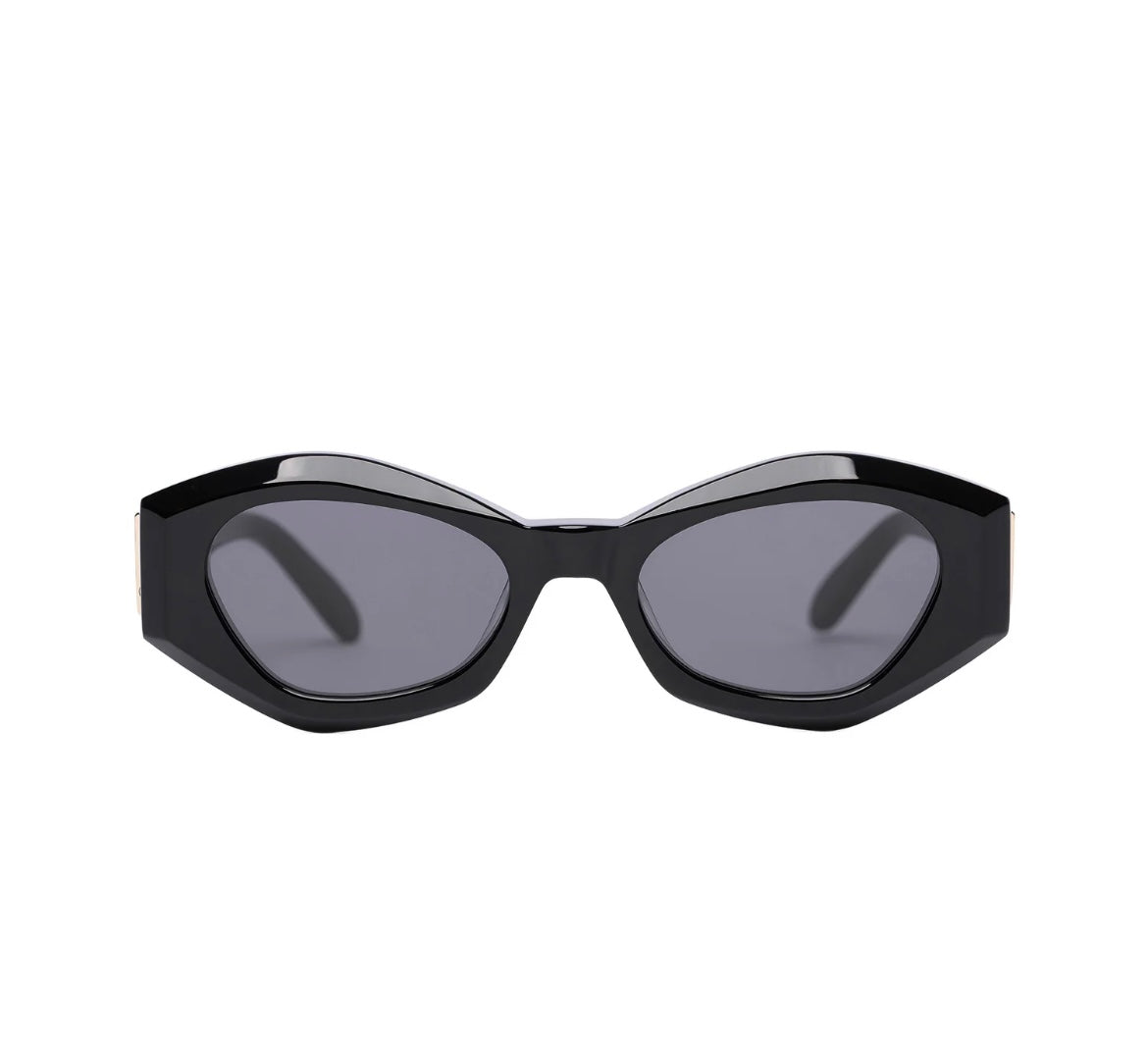 RUFUS ft. Gloss Black + Gold Metal Trim + Black Lens