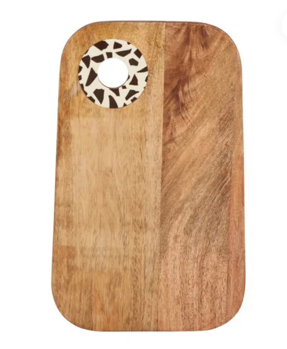 AVERY WOOD SERVING BOARD 25x40cm COCOA