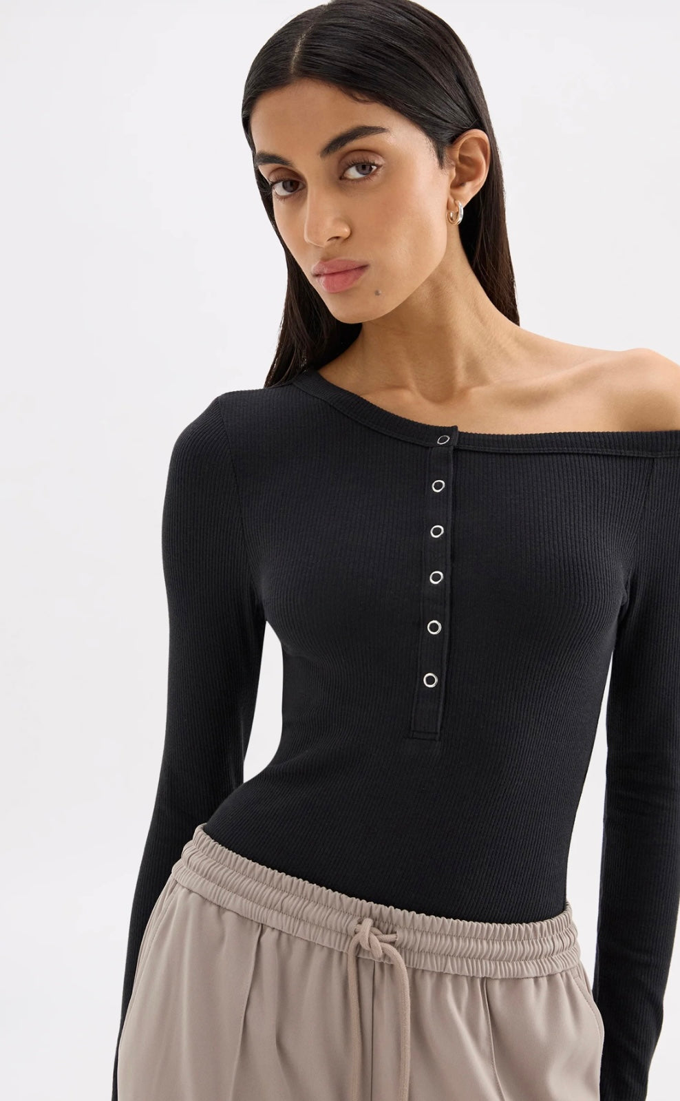 ABEL LS TOP - BLACK