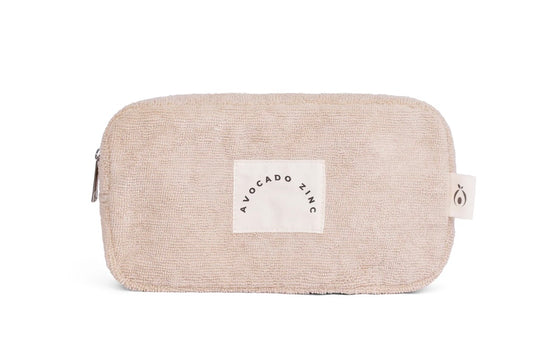 TERRY TOWELLING POUCH - Latte
