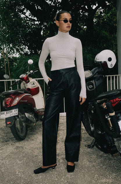 LAYLA BACKLESS TOP - Smoke