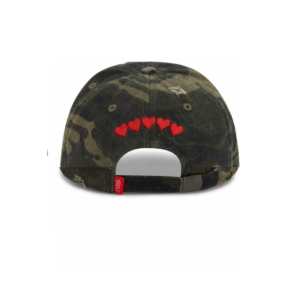SSAINT CAMO DAD CAP - CHERRY