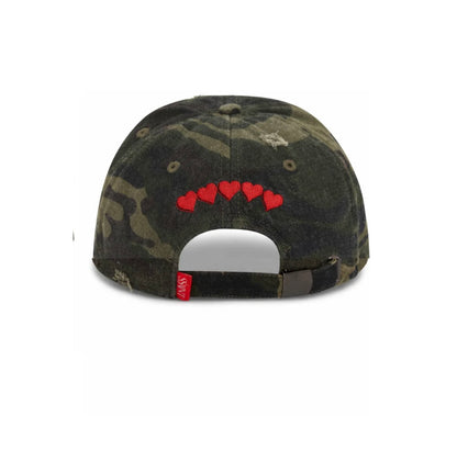 SSAINT CAMO DAD CAP - CHERRY