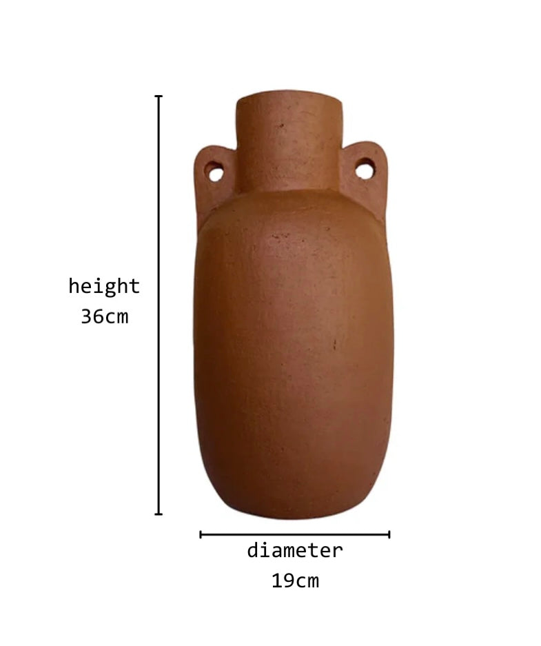 JERSEY VASE - Terracotta