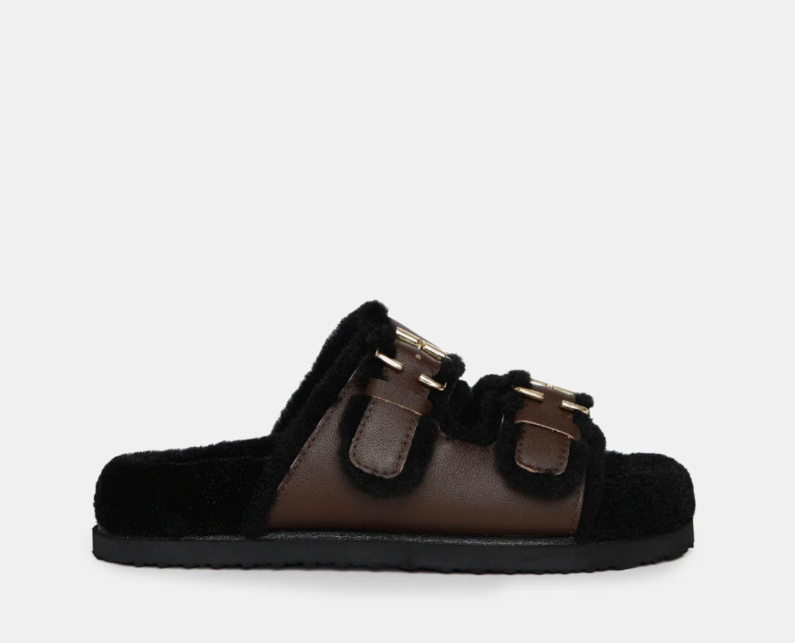LOUIS FOOTBED- Mocha/Black