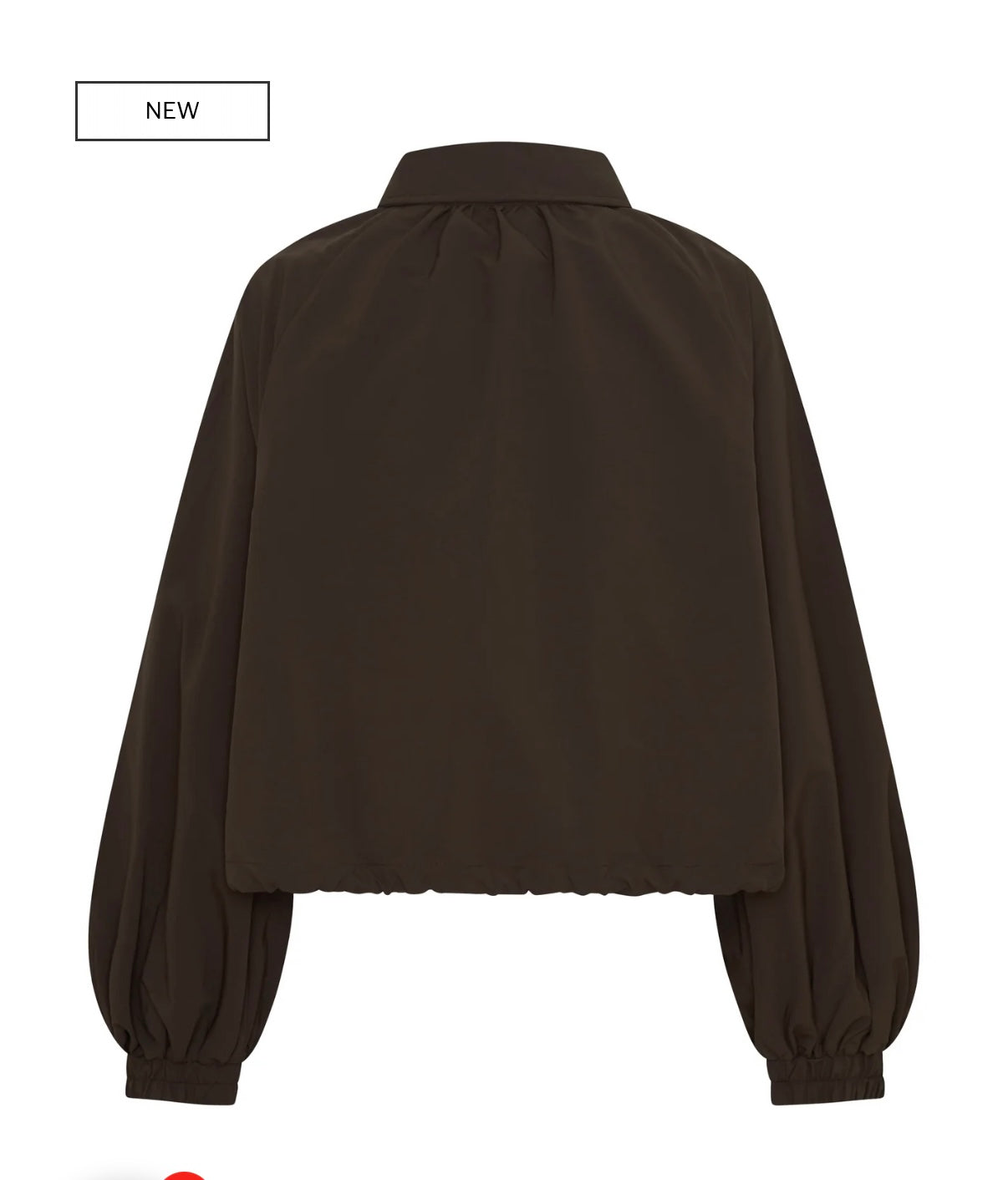 FIGHT NIGHT ZIP WINDBREAKER- BROWN / CREAM