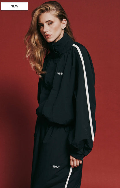 FIGHT NIGHT ZIP WINDBREAKER- BLACK