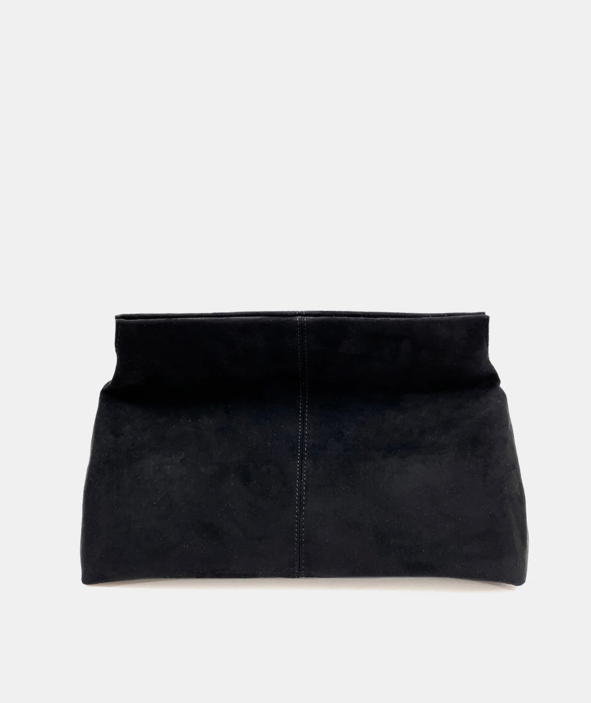 BECCA SUEDE CLUTCH - BLACK
