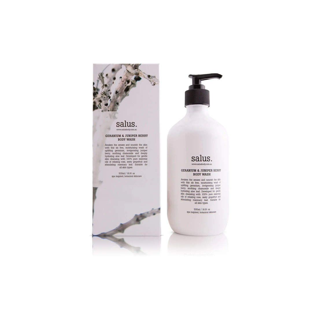 GERANIUM &amp; JUNIPER BERRY BODY WASH