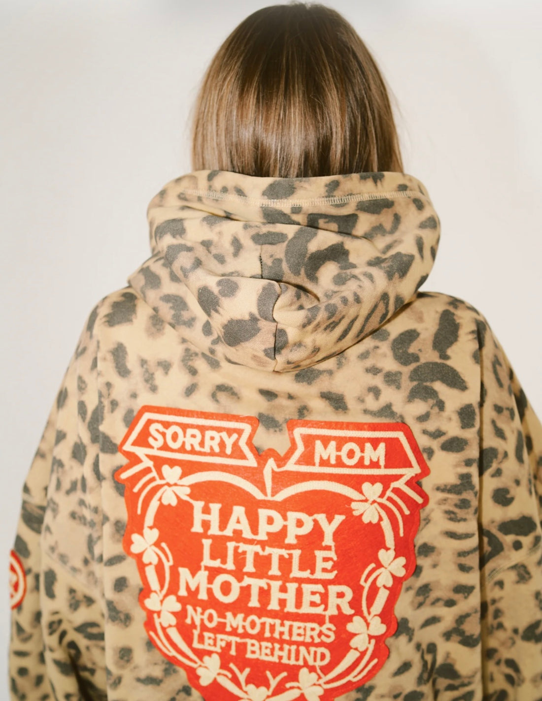 SORRY MOM HOODIE - LEOPARD