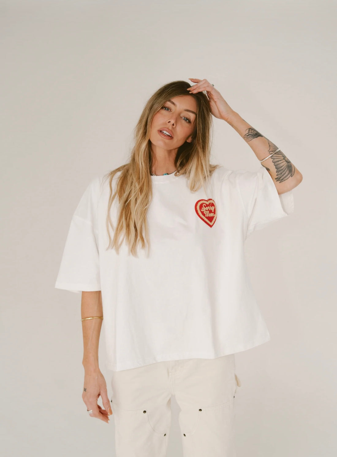 SORRY MOM TEE - WHITE