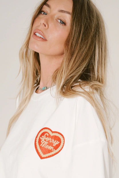 SORRY MOM TEE - WHITE