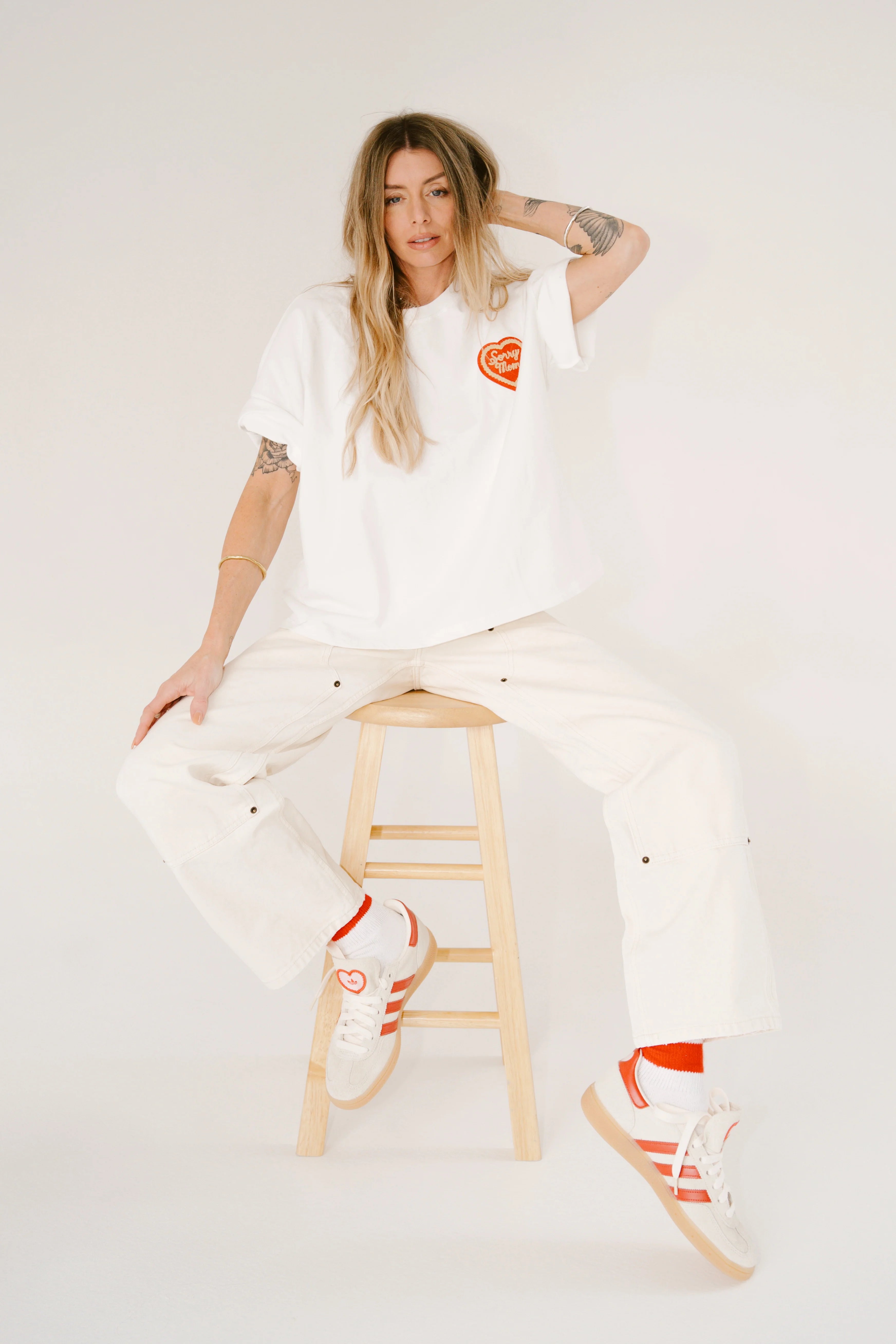 SORRY MOM TEE - WHITE