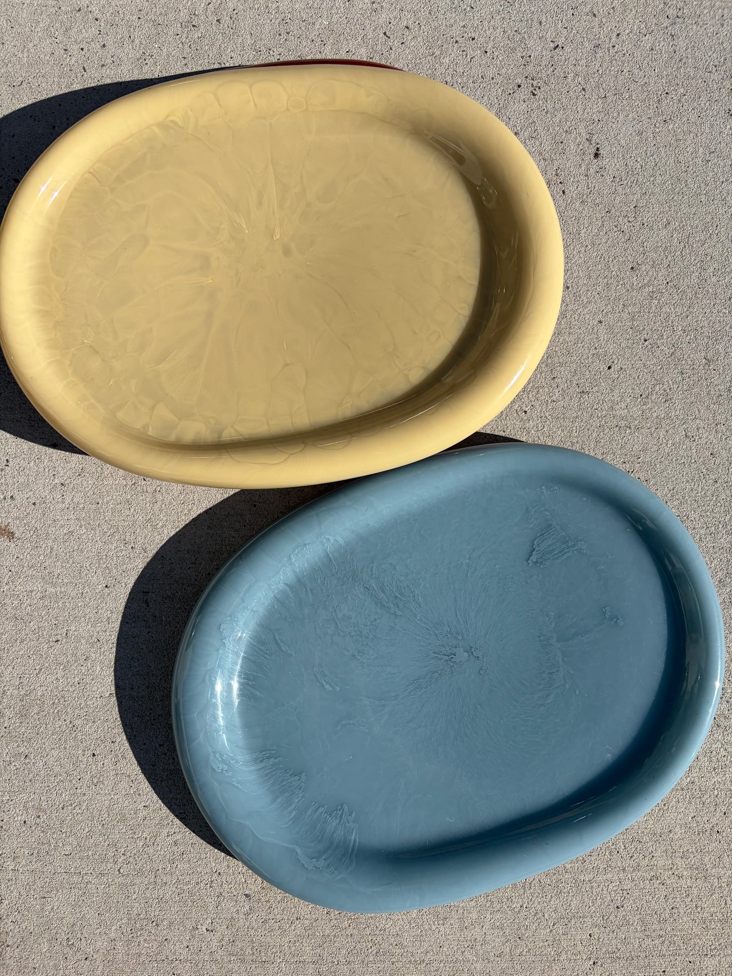 THE OVAL PLATTER - DENIM GLOSS