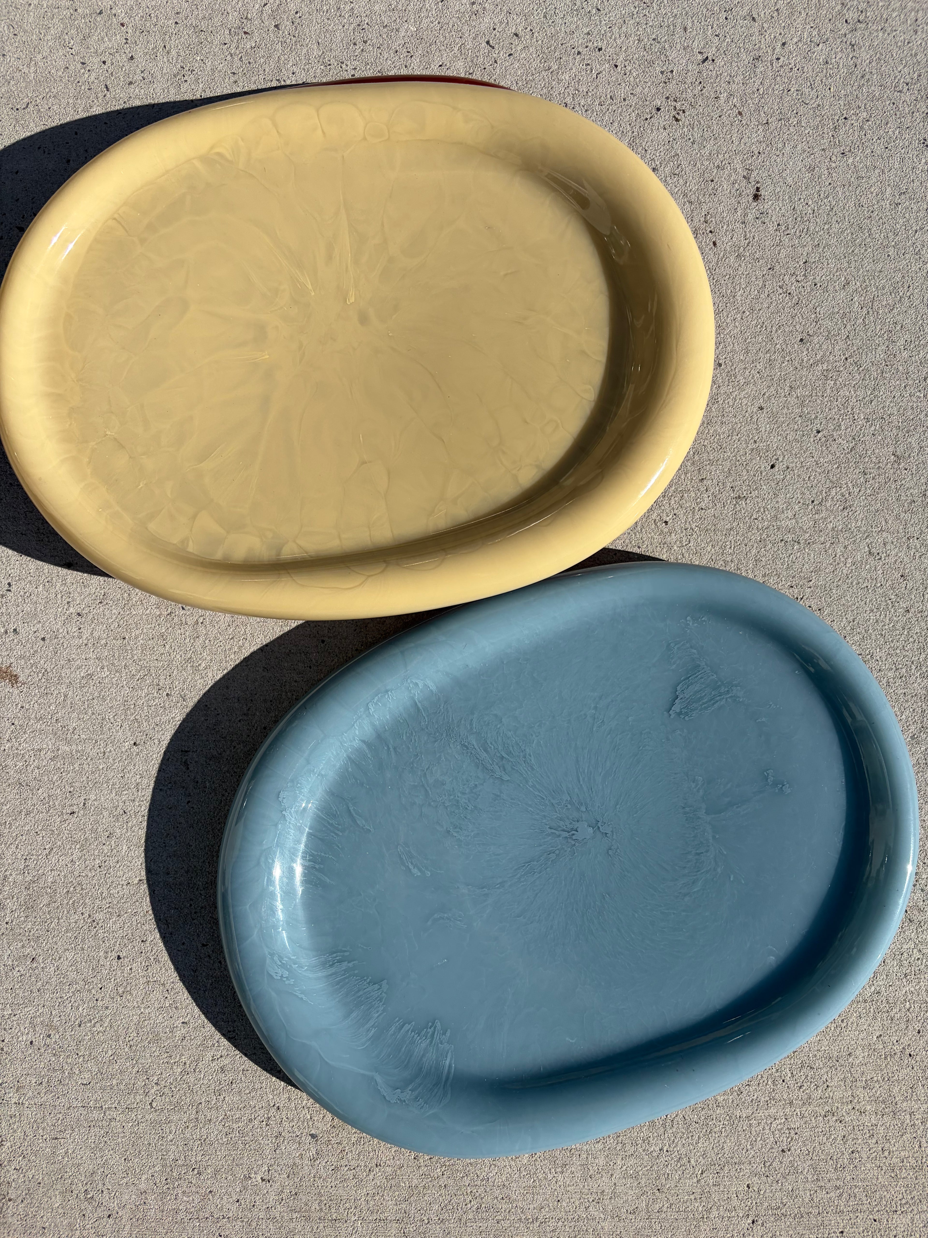 THE OVAL PLATTER - DENIM GLOSS