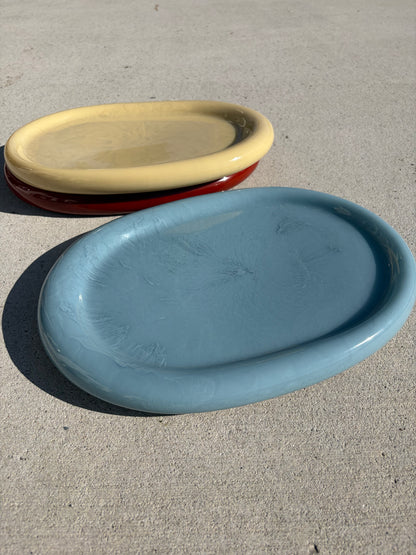 THE OVAL PLATTER - DENIM GLOSS