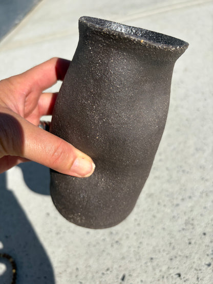 DIMPLED VASE SMALL - BLACK