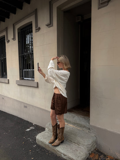 PEREGIAN SHORTS - CACAO BROWN