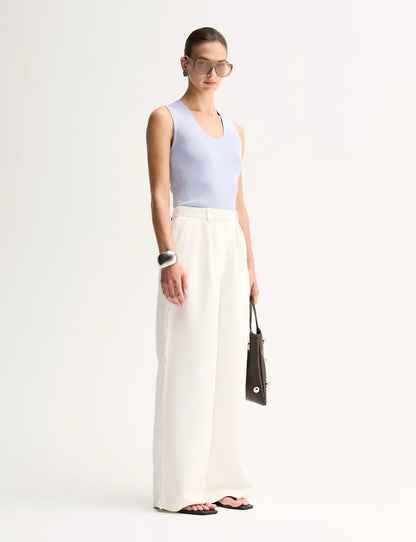 HAYES KNIT TOP - PALE BLUE