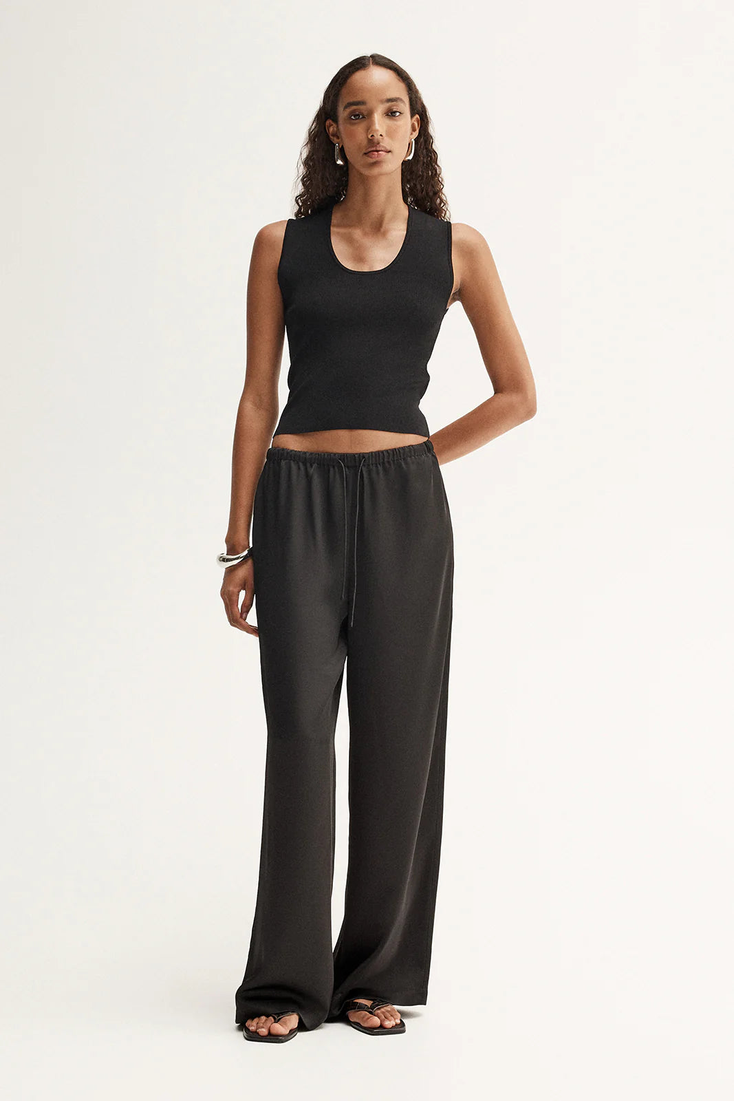 HAYES KNIT TOP - BLACK