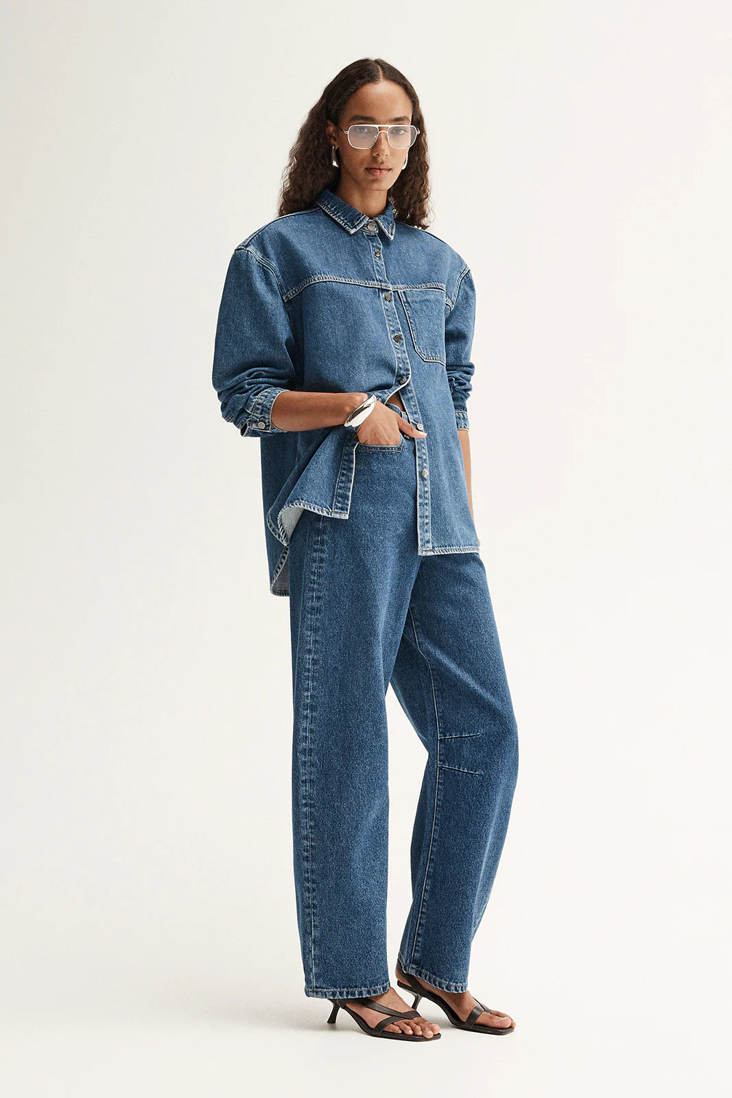KENNEDY DENIM SHIRT - DARK INDIGO