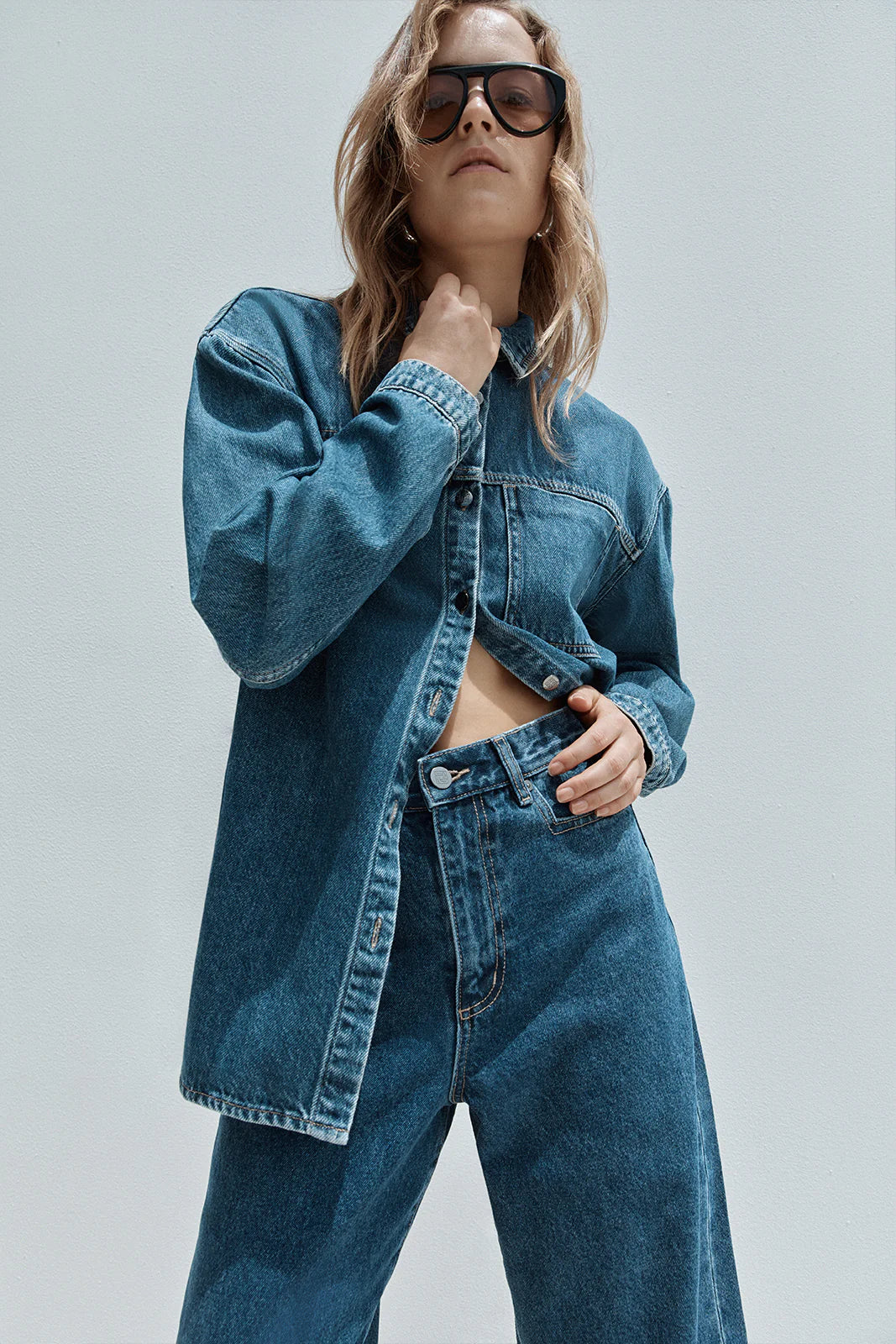 KENNEDY DENIM SHIRT - DARK INDIGO