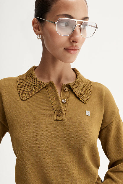 OSBOURNE KNIT TOP - MOSS