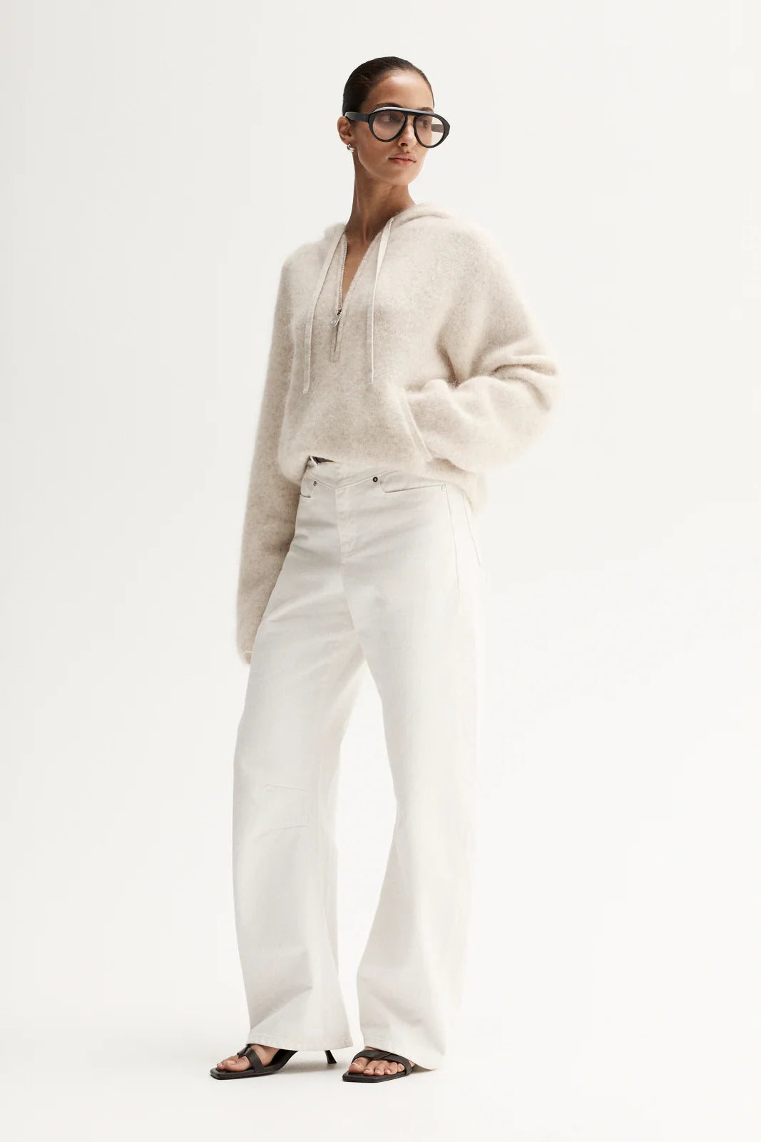 MADDEN KNIT JUMPER - OAT MARLE