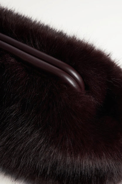 FAUX FUR CLUTCH - SHIRAZ