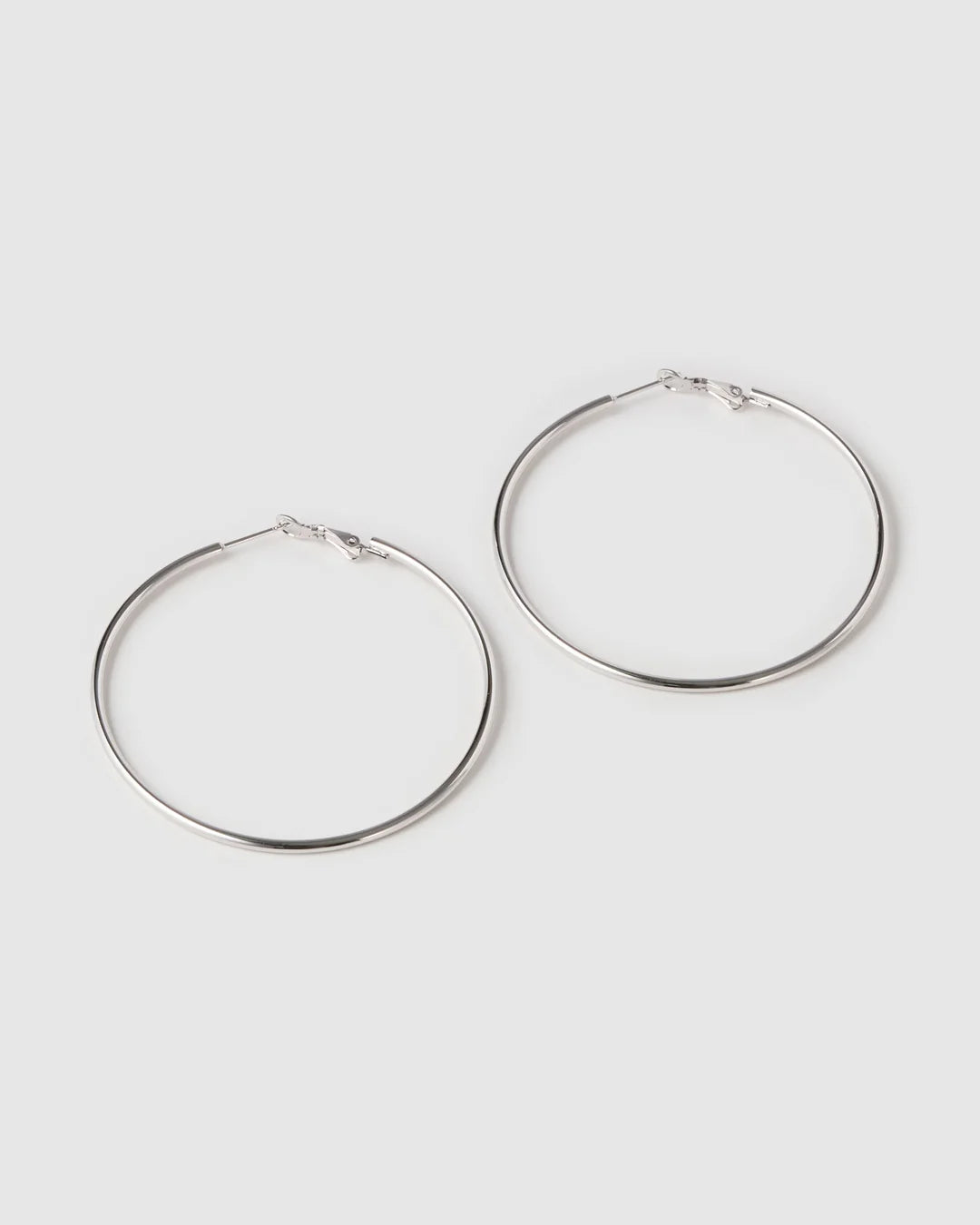 MADDY SILVER HOOP - 40MM