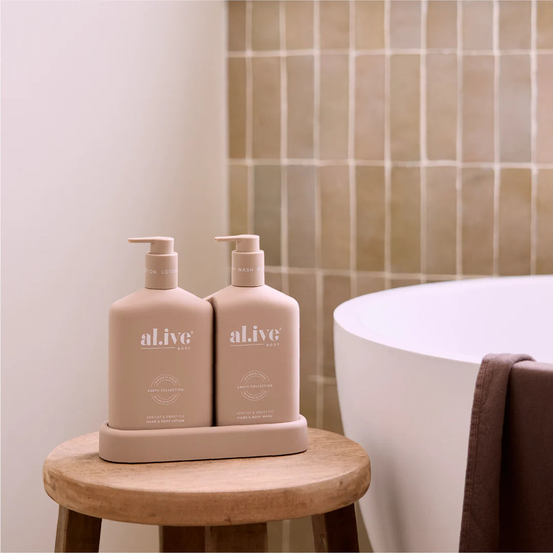 BATHROOM WASH &amp; LOTION DUO - APRICOT &amp; SWEET FIG