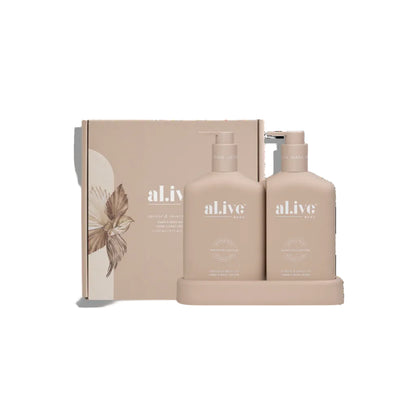 BATHROOM WASH &amp; LOTION DUO - APRICOT &amp; SWEET FIG