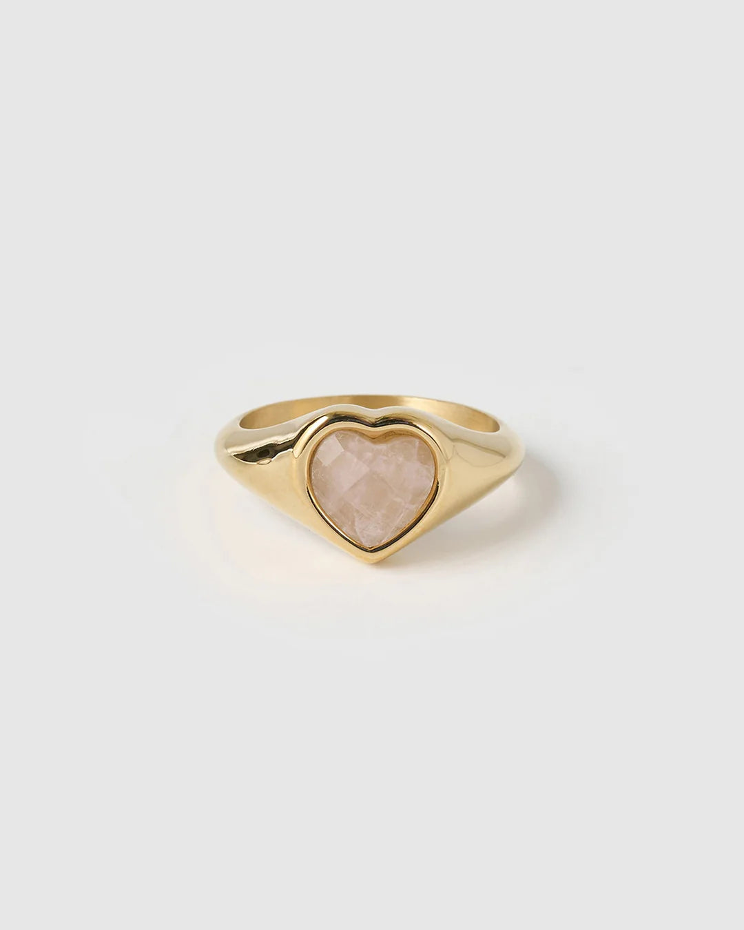 ROMANCE RING GOLD - ROSE QUARTZ