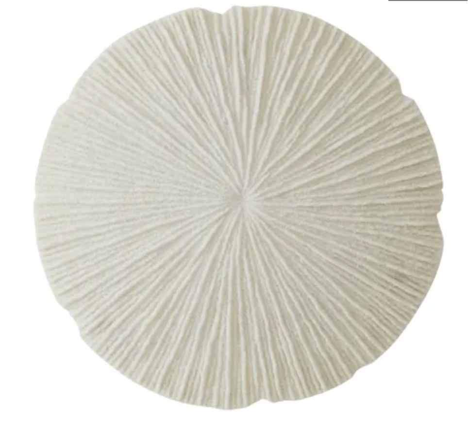 CORAL RESIN WALL ART 47.5CM WHITE